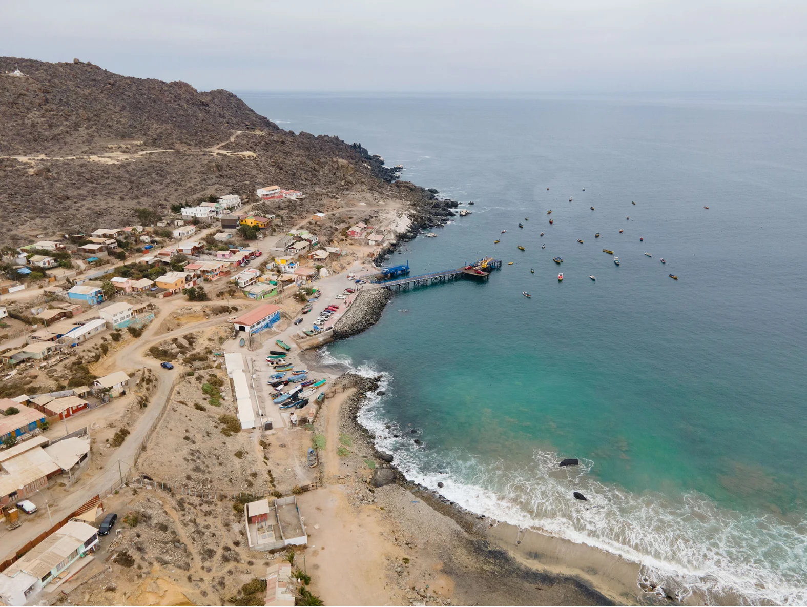 Caleta Los Hornos, cerca de las parcelas Marina del Arrayán.